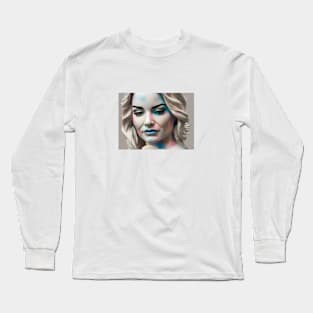 Demi Lovato`s  face Long Sleeve T-Shirt